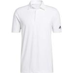 Witte Polyester Stretch adidas Performance Ademende Poloshirts  in maat M voor Heren 