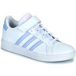 Witte Synthetische adidas Court Lage sneakers  in maat 28 met Hakhoogte tot 3cm in de Sale voor Kinderen 