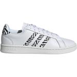 Witte Synthetische adidas Court Zebra Print Damessneakers  in maat 38,5 
