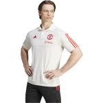 Witte Polyester adidas Manchester United F.C. Poloshirts  in maat XS in de Sale 