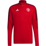 Rode Polyester adidas Manchester United F.C. Gebreide Sporttruien  in maat M in de Sale 