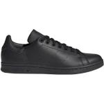 Zwarte Polyester adidas Stan Smith Herensneakers  in 48 met Hakhoogte tot 3cm met Klittenbandsluitingen in de Sale 