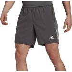 Grijze Polyester adidas Own The Run Ademende Running-shorts  in maat S voor Heren 
