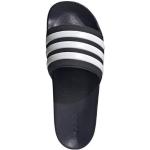 Sport Donkerblauwe Rubberen Lichtgewicht adidas Sportswear Platte sandalen  in 44,5 met Hakhoogte tot 3cm voor Dames 