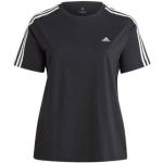 Zwarte adidas Sportswear T-shirts met ronde hals Ronde hals  in Grote Maten  in Grote Maten voor Dames 