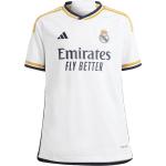 Witte Polyester adidas Real Madrid Overhemden  Ronde hals met motief van Madrid in de Sale 