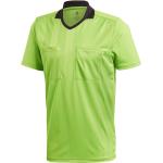 Groene Polyester adidas Gestreepte Scheidsrechter shirts  in maat L voor Heren 