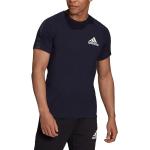 Blauwe Polyester adidas Aeroready Sport T-shirts  in maat S voor Heren 