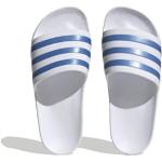 Sport Blauwe Rubberen adidas Sportswear Platte sandalen  in maat 37 met Hakhoogte tot 3cm voor Dames 