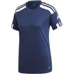 Marine-blauwe adidas Squadra Ademende T-shirts voor Dames 