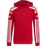 Rode Polyester adidas Squadra Kinder hoodies  in maat 140 