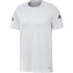 Witte Polyester adidas Squadra Voetbalshirts  in maat S voor Heren 