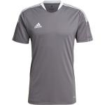 Grijze Polyester adidas Voetbalshirts  in maat S voor Heren 