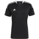Zwarte Polyester adidas Voetbalshirts  in maat S voor Heren 