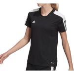 Zwarte Polyester adidas Essentials Voetbalshirts  in maat S voor Dames 