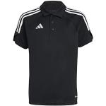 Zwarte Polyester adidas Tiro 23 Kinder polo T-shirts  in maat 164 voor Jongens 