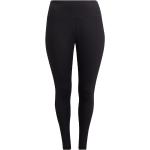 Zwarte Polyester Stretch adidas Essentials Yoga pants  in Grote Maten  in Grote Maten voor Dames 
