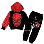 Casual Zwarte Handwas Spider-Man Kinder hoodies 2 stuks voor Meisjes 