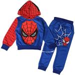 Casual Blauwe Handwas Spider-Man Kinder hoodies 2 stuks voor Meisjes 