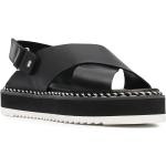 AGL Martha sandalen met gekruiste bandjes - Zwart