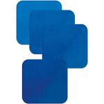 Blauwe Siliconen Placemats Rond 4 stuks 