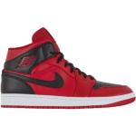 Rode Leren Nike Jordan 1 Michael Jordan Halfhoge sneakers  in maat 49,5 voor Heren 