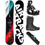 Airtracks Heren snowboardset Freestyle Freeride Board North South Vier Wide 162 + snowboardbinding Master + Boots Star 42 + Sb Bag
