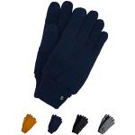 Marine-blauwe Touch Screen handschoenen Vegan  voor de Winter  in maat XL Sustainable voor Heren 