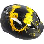 albri Fietshelm Batman, fiets- en skate-helm, uniseks, voor kinderen, zwart en geel, maat 51-56 cm