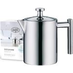 alfi Tea Pot Thermoskan, 0,60 l, roestvrij staal met theezeef en theevanger, enkelwandig roestvrij staal, duurzame thermoskan voor losse thee, vaatwasmachinebestendig, BPA-vrij