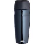 alfi Thermobeker isoMug, koffiebeker to go roestvrij staal zwart 350ml, geïsoleerde beker met drukknop, zwappbestendig, 5617.233.035, Coffee to Go 5 uur warm, 10 uur koud, BPA-vrij