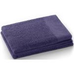 Paarse Badstoffen Badhanddoeken  in 30x50 10 stuks 