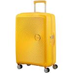 American Tourister Soundbox Spinner S Uitbreidbare handbagage, geel (Golden Yellow), L (77 cm - 110 L), Spinner L (77 cm - 110 L)