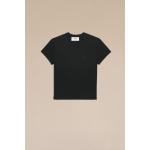 Zwarte Jersey Ami Paris Gebreide T-shirts met ronde hals Ronde hals  in maat XS voor Dames 