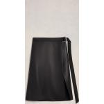 Zwarte High waist Ami Paris Damesriemen  in maat XL Midi / Kuitlang asymmetrische 