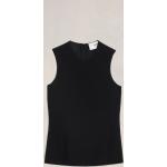 Zwarte Viscose Ami Paris Crêpe Mouwloze blouses  in maat L voor Dames 