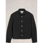 Klassieke Zwarte Polyamide Ami Paris Gewatteerde Overhemden lange Mouwen  in maat XL voor Heren 
