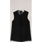 Zwarte Zijden Ami Paris Mouwloze blouses Ronde hals  in maat L voor Dames 
