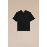 Zwarte Jersey Ami Paris T-shirts met ronde hals Ronde hals  in maat XS Bio voor Dames 