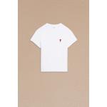Witte Jersey Ami Paris T-shirts met ronde hals Ronde hals  in maat XS Bio voor Dames 