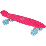 Amigo skateboard - Mini Cruiser voor meisjes en dames - Met led-wielen en ABEC-7 kogellagers - 55 x 15 cm - Roze