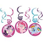 Amscan 9902519 My Little Pony Decoratieve spiralen, 6 stuks, kinderverjaardag, hangende decoratie