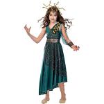 amscan 9903556 Kindermeisjes Little Medusa Halloween Fancy Dress Kostuum Leeftijd 6-8 jaar, Groen