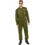 Amscan - Kostuum Top Gun Maverick, piloot, jumpsuit, uniform, jetpiloot, carnaval