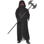 Amscan - Kinderkostuum Sensenmann, zwarte robe, riem, masker en handschoenen, Grim Reaper, carnaval, themafeest, Halloween