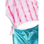 Blauwe Polyester Andorine Metallic Kinder badpakken met print in de Sale voor Meisjes 