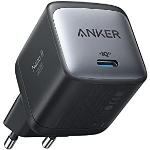 Anker Nano II 45W-snellaadadapter USB-C-oplader PPS-ondersteuning, GaN II inklapbare, compacte oplader voor MacBook Pro 13″, Galaxy S21/S21+/S20, Note 20/10, iPhone 12/Pro, iPad Pro, Pixel en meer(zwart)