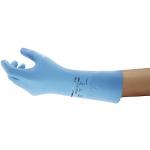 Ansell AlphaTec 37-007 Nitril-handschoenen, bescherming tegen chemicaliën, bescherming tegen chemicaliën en vloeistoffen, industriële PSA, werkhandschoenen, herbruikbaar, blauw, maat XS (1 paar)
