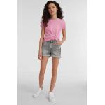 Grijze Polyester Kinder jeans shorts  in maat 146 voor Meisjes 