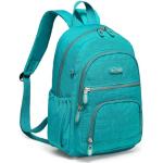 Casual Turquoise Polyester Lichtgewicht Backpack rugzakken Sustainable voor Dames 